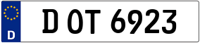 Trailer License Plate